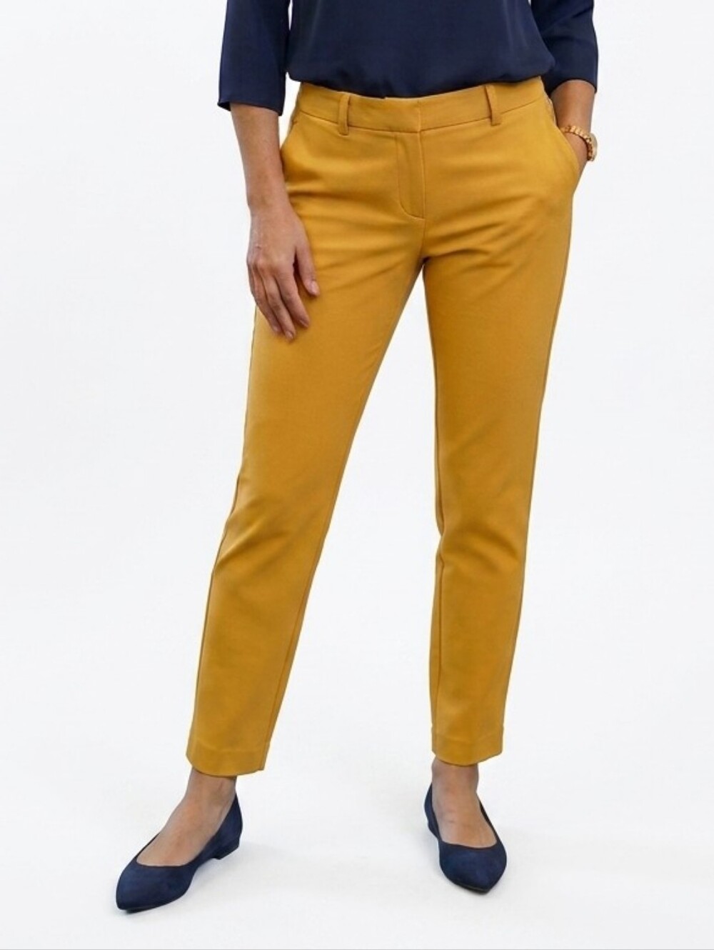 Old Navy Mustard Yellow Pixie Pants Size 10